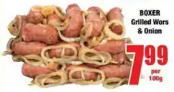 Boxer Superstores BOXER Grilled Wors & Onion offer