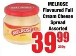 Boxer Superstores MELROSE Flavoured Full Cream Cheese Spread Assorted offer