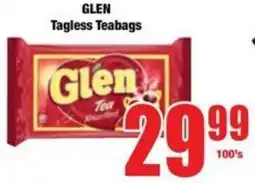 Boxer Superstores GLEN Tagless Teabags offer