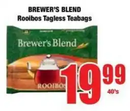 Boxer Superstores BREWER'S BLEND Rooibos Tagless Teabags offer