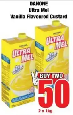 Boxer Superstores DANONE Ultra Mel Vanilla Flavoured Custard offer
