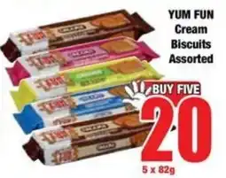 Boxer Superstores YUM FUN Cream Biscuits Assorted offer