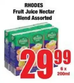 Boxer Superstores RHODES Fruit Juice Nectar Blend Assorted offer