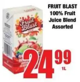 Boxer Superstores FRUIT BLAST 100% Fruit Juice Blend Assorted offer