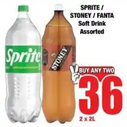 Boxer Superstores SPRITE/ STONEY/ FANTA Soft Drink Assorted offer