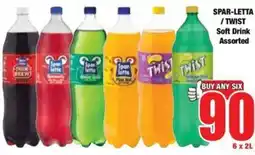 Boxer Superstores SPAR-LETTA/ TWIST Soft Drink Assorted offer