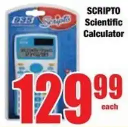 Boxer Superstores SCRIPTO Scientific Calculator offer