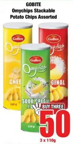 Boxer Superstores GOBITE Omychips Stackable Potato Chips Assorted offer