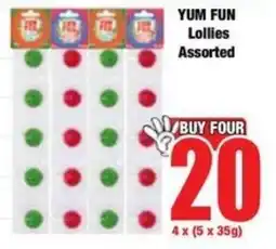Boxer Superstores YUM FUN Lollies Assorted offer
