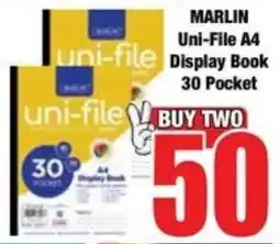 Boxer Superstores MARLIN Uni-File A4 Display Book 30 Pocket offer