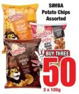 Boxer Superstores SIMBA Potato Chips Assorted offer