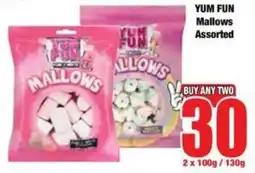 Boxer Superstores YUM FUN Mallows Assorted offer