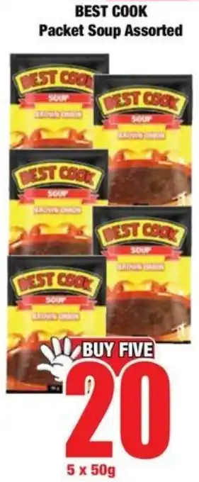 Boxer Superstores BEST COOK Packet Soup Assorted offer