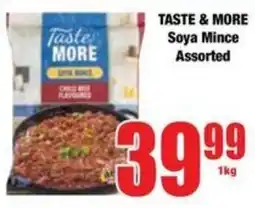 Boxer Superstores TASTE & MORE Soya Mince Assorted offer