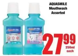Boxer Superstores AQUASMILE Mouthwash Assorted offer