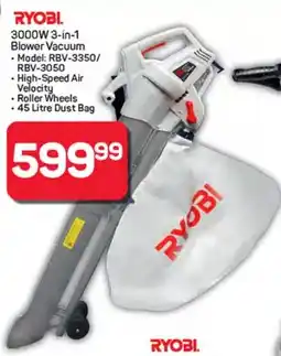 Pick n Pay RYOBI 3000W 3-in-1 Blower Vacuum offer