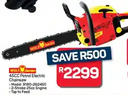 Pick n Pay Wolf Garden 45CC Petrol Electric Chainsaw offer