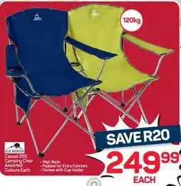 Pick n Pay Blue Mountain Casual 200 Camping Chair Assorted Colours offer