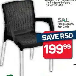 Pick n Pay SAL Black Monaco Arm Chair offer