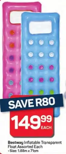 Pick n Pay Bestway Inflatable Transparent Float Assorted offer