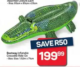 Pick n Pay Bestway Inflatable Crocodile Ride-On offer