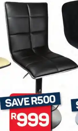 Pick n Pay Aspire Clara Black Single Checked or Stripe Barstool offer
