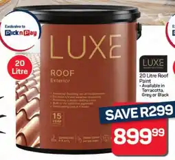 Pick n Pay Luxe Roof Paint offer