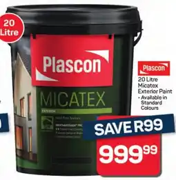 Pick n Pay Plascon Micatex Exterior Paint offer