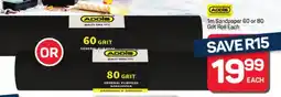 Pick n Pay Addis Sandpaper 60 or 80 Grit Roll offer