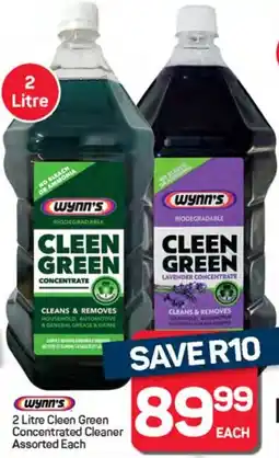 Pick n Pay Wynn's Cleen Green Concentrated Cleaner Assorted offer