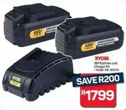 Pick n Pay Ryobi 18V Battries and Charger Kit offer