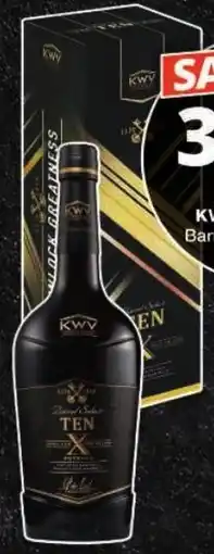 Checkers KWV 10-Year-Old Barrel Select Potstill Brandy offer