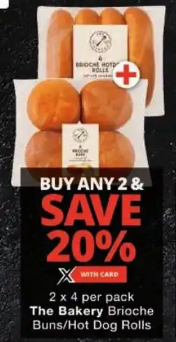 Checkers The Bakery Brioche Buns/ Hot Dog Rolls offer