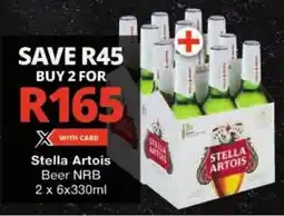 Checkers Stella Artois Beer NRB offer