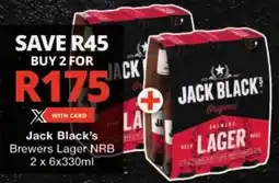 Checkers Jack Black's Brewers Lager NRB offer