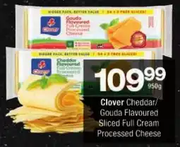 Checkers Clover Cheddar/ Gouda Flavoured Sliced Full Cream Processed Cheese offer