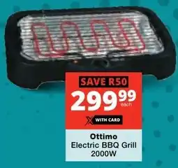 Checkers Ottimo Electric BBQ Grill 2000W offer
