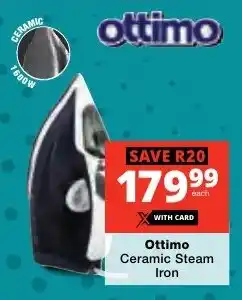 Checkers Ottimo Ceramic Steam Iron offer