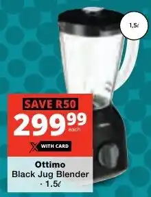 Checkers Ottimo Black Jug Blender offer