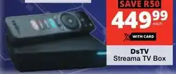 Checkers DSTV Streama TV Box offer