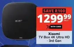 Checkers Xiaomi TV Box 4K Ultra HD offer