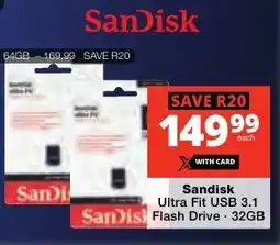 Checkers Sandisk Ultra Fit USB 3.1 Flash Drive offer