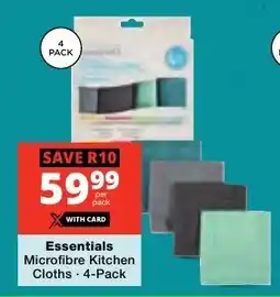 Checkers Essentials Microfibre Kitchen Cloths offer