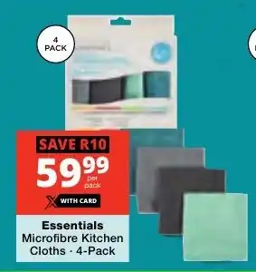 Checkers Essentials Microfibre Kitchen Cloths offer