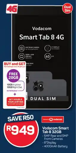 Pick n Pay Hypermarket Vodacom Smart Tab 8 32GB offer