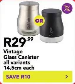 Shoprite Vintage Glass Canister offer