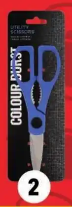 Shoprite Colour burst utility scissors offer