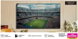 Game Samsung 85" 4K Crystal UHD Smart TV offer