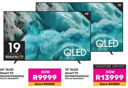 Game Samsung 75" QLED Smart TV offer