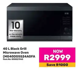 Game Samsung Black Grill Microwave Oven offer